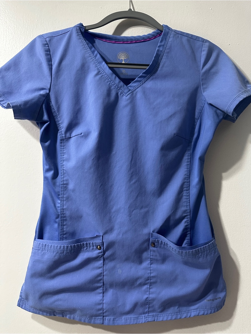 Healing hands scrub top